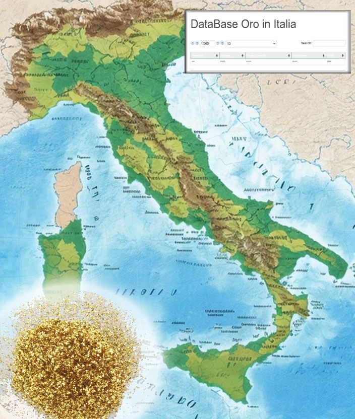 Mappa Oro in Italia